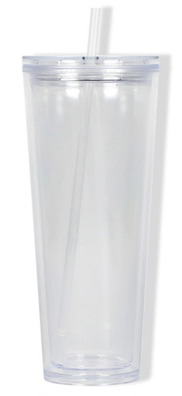 24oz Acrylic Snowglobe Cup