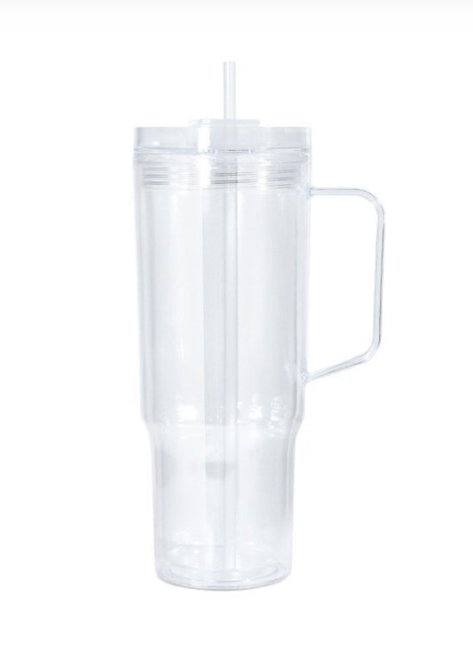40oz Acrylic Snowglobe Cup