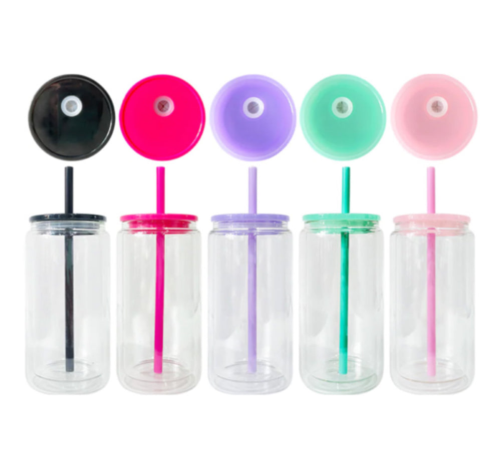 16oz Acrylic Snowglobe Cup